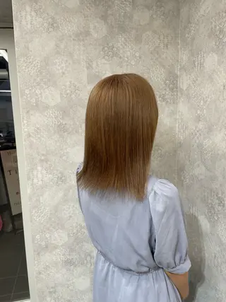 ミディアム カラー 【美髪ハイトーン】 髪質改善/大和🎀のヘアスタイル