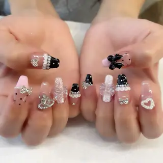 ネイル 💎🐰 saki. m 🐰💎のネイルデザイン