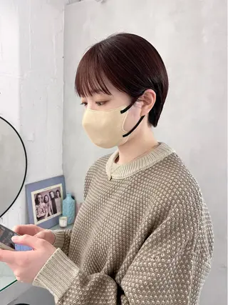 ショート foto所属・𝐁𝐋𝐔𝐄𝐓 /カット特化/新宿のヘアスタイル