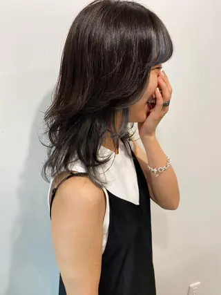 ミディアム レイヤー/大人ボブ 渡邉【日吉美容室】のヘアスタイル