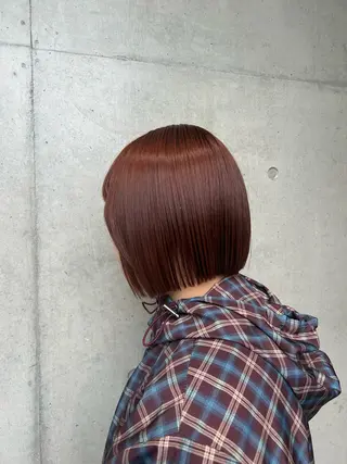 ショート カラー ヘアアレンジ ボブ艶モテカラー🫧 カリンのヘアスタイル