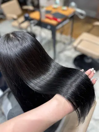 ロング カラー 新宿透明感カラー 髪質改善/吉川怜奈のヘアスタイル