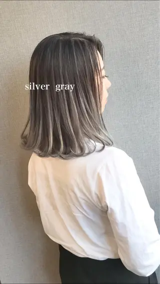 ミディアム カラー Selenehair 三条本店のヘアスタイル