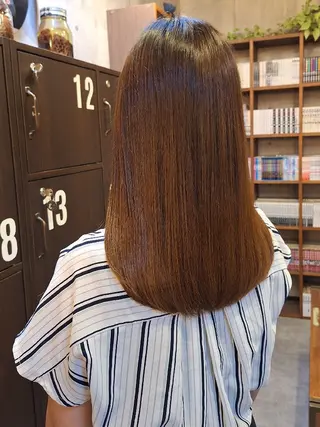 セミロング カラー 船引 竜将のヘアスタイル