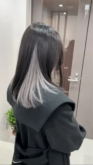 セミロング カラー バレイヤージュ /ハイライト/もときのヘアスタイル