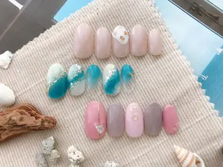 ミディアム アプレラプリュイ CIAL鶴見店 高野のネイルデザイン