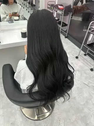 ロング カラー パーマ ヘアアレンジ メンズ キッズ ♥️韓国ヘア レイヤー♥️ゆりのヘアスタイル