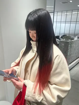 ロング カラー 透明感ハイトーン/ レイヤー/セイナのマツエク・マツパデザイン