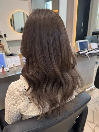 セミロング カラー エクステ/透明感 韓国ヘア/KENTAのヘアスタイル
