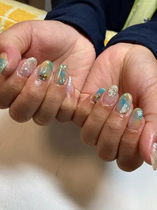 ネイル rukianail 新里のネイルデザイン