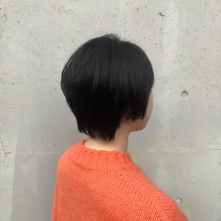 ショート カラー 酸性縮毛矯正🧴韓国 レイヤー/髪質改善のヘアスタイル