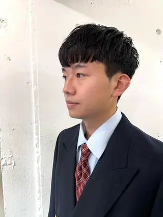 ショート メンズ 木村陸弥 似合わせ 透明感カラー🌿のヘアスタイル