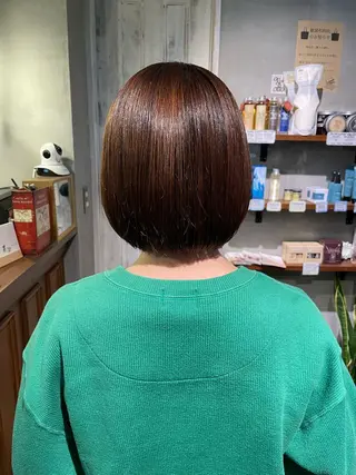 ミディアム 中村 彩乃のヘアスタイル