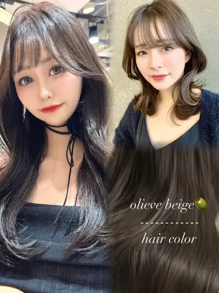 ミディアム カラー ❣️韓国レイヤー ❣️渡部晃輝のヘアスタイル