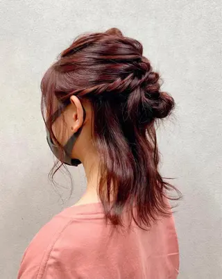 セミロング カラー ヘアアレンジ 似合わせカット/ 艶カラー/いらみなのヘアスタイル