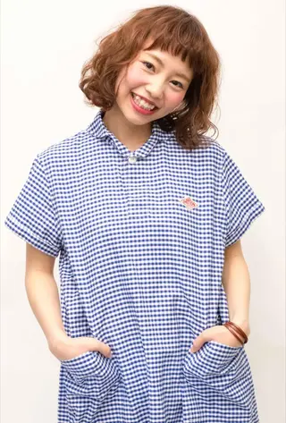 ショート カラー パーマ La Ruelle 江曽島店/髪質改善のヘアスタイル