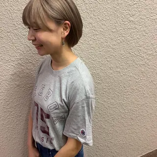 ショート カラー パーマ 🟤TAP🟤 木曳野　金沢店のヘアスタイル