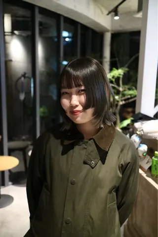 ミディアム カラー レイヤー/ボブカット kanohaのヘアスタイル