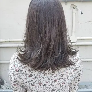 カラー 🙃 透明感カラー/ボブのヘアスタイル