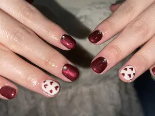 ネイル 🤎mini 🤍可愛らしいネイルのネイルデザイン