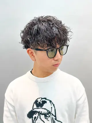 ショート パーマ メンズ メンズパーマ メンズ特化ryoのヘアスタイル