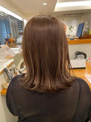 ミディアム カラー 髪質改善サロンLOUIMADNA栄店所属・🌈縮毛矯正特化 杉浦　夏生のヘアスタイル