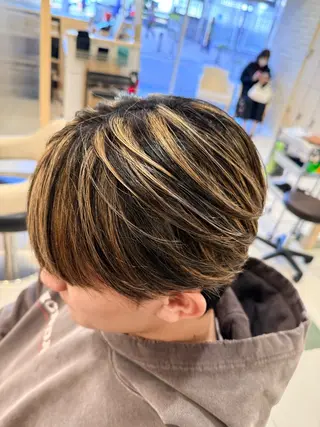 ショート カラー 中村/艶カラー/ハイ ライト/髪質改善のヘアスタイル