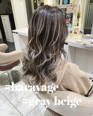 セミロング カラー 山崎俊輔/髪質改善 /バレイヤージュのヘアスタイル