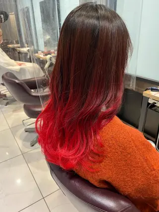 ロング カラー 髪質改善✨️レイヤー クボタリョウのヘアスタイル