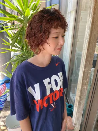 ショート パーマ パーマ/カット /まなきのヘアスタイル