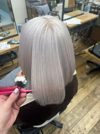 ミディアム カラー よこやま なぎさのヘアスタイル