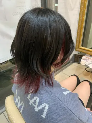 ミディアム カラー 美容室キートス所属・岩井 七香のヘアスタイル