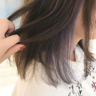 ミディアム カラー 🥛洒落髪小顔cut なら龍崎🥛のヘアスタイル