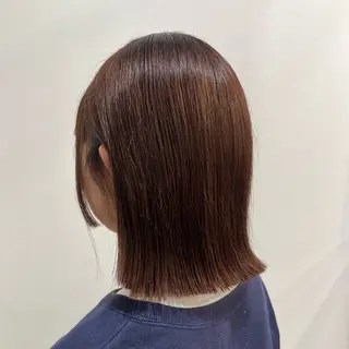 ミディアム ワタナベ モカ🦢ダブルカラーのヘアスタイル