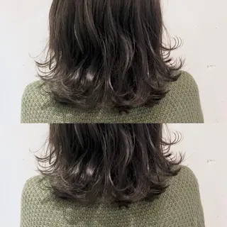 ミディアム カラー パーマ ヘアアレンジ 【ツヤ髪美容師】 ツダケイスケのヘアスタイル