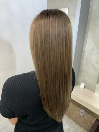 ロング 🌟髪質改善ケアカラ ー美髪縮毛矯正y🌟のヘアスタイル