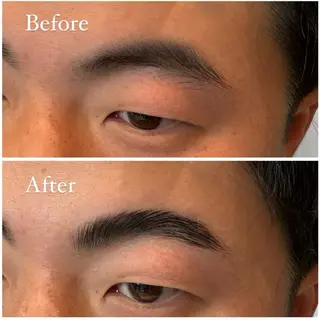 アイブロウ ハイトーン/ダブル カラー/あやかのヘアスタイル