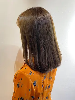 セミロング カラー 🫧縮毛矯正🫧ai hara🫧表参道のヘアスタイル