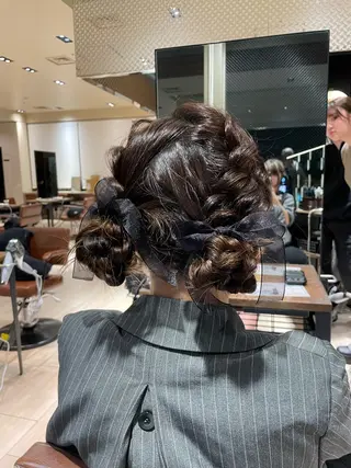 ヘアアレンジ 艶カラー/アレンジ/ はまぐちうみのヘアスタイル