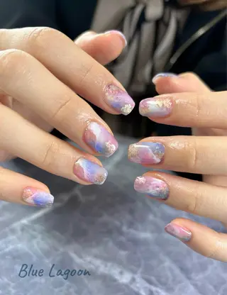 ネイル BlueLagoon 🩵 KUMIのネイルデザイン