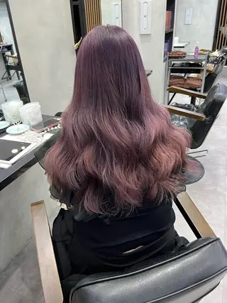 ロング 濱川響太レディース カットモデルのヘアスタイル