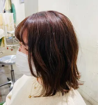 ミディアム カラー 🌈月1夜モデル募集 📩ください⭐️のヘアスタイル