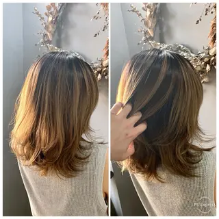 セミロング 🔍髪質改善診断🔎 長山　 シュンスケのヘアスタイル