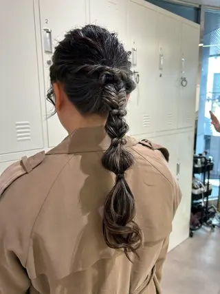 ロング ヘアアレンジ 横浜カラー/パーマ/ SAKI💫のヘアスタイル