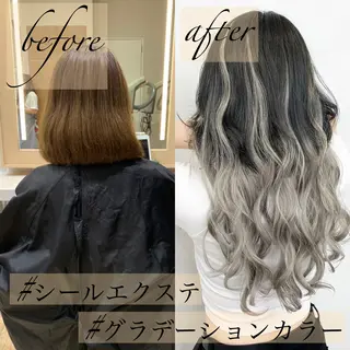 ロング カラー ヘアアレンジ TATSUYA アートディレクターのヘアスタイル