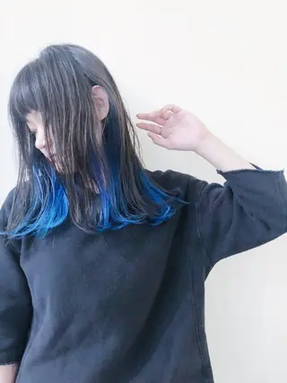 セミロング 寺山 靖晃のヘアスタイル