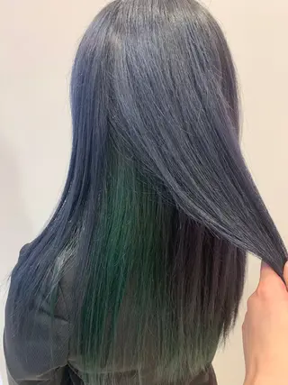 ロング カラー 大内 カオリのヘアスタイル