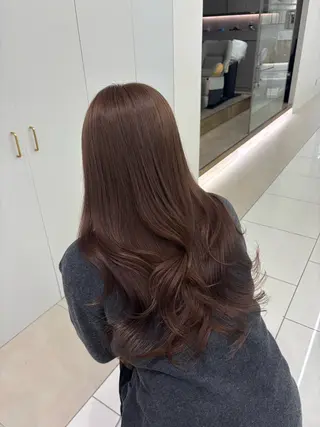 ロング カラー COA  ginza所属・🫧無料カットモデル 韓国透明感カラー🫧のヘアスタイル