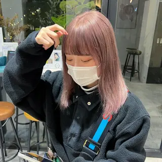 ミディアム i.osaka所属・たつ/レイヤーカット 顔周り/髪質改善のヘアスタイル