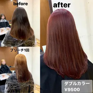 セミロング カラー 韓国レイヤーカット★ 小林大樹のヘアスタイル